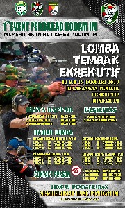 Perbakad Terima Pendaftaran Lomba Menembak Eksekutif HUT Kodam IM ke-62