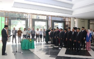 Rektor Unsyiah Lantik Pejabat Eselon III dan IV