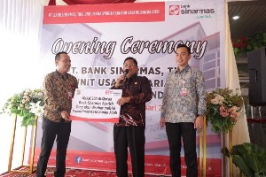 Resmikan Bank Sinarmas, Aminullah Ajak Perbankan Genjot Sektor Wisata