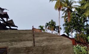 Lima Rumah Rusak Akibat Angin Kencang di Nagan Raya