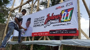 APK Capres 01 Dirusak, Kajak Lapor Ke Panwaslih