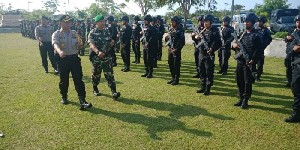 TNI Polri di Aceh Jaya Laksanakan Apel Gelar Pasukan