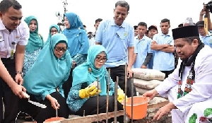 Peletakan Batu Pertama Pasar Rakyat di Tingkem, Bener Meriah