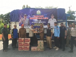 Bencana di Abdya dan Aceh Selatan, Dinsos Aceh Kirim Bantuan Logistik